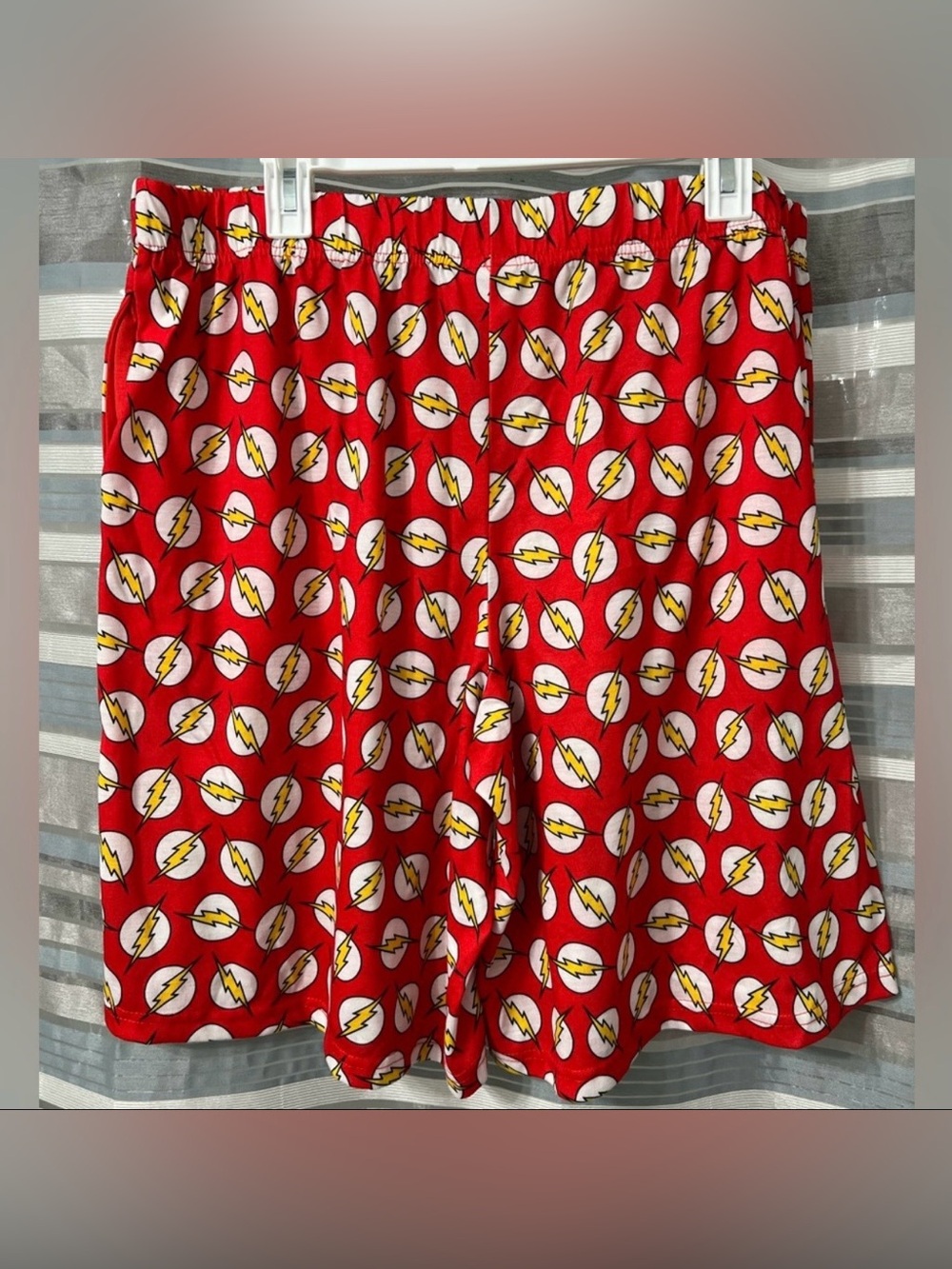 DC Comics Men’s The Flash Logo Sleep Lounge Shorts